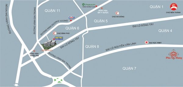 Vị trí dự án Carina Plaza  trên bản đồ