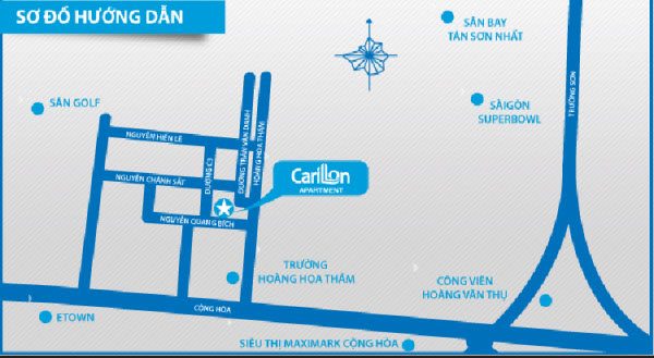 Vị trí khu căn hộ Carillion Apartment trên bản đồ