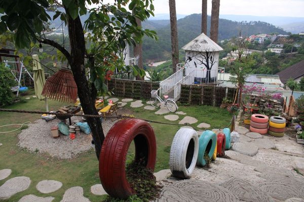 Tổ chim homestay Đà Lạt mang màu sắc sôi động