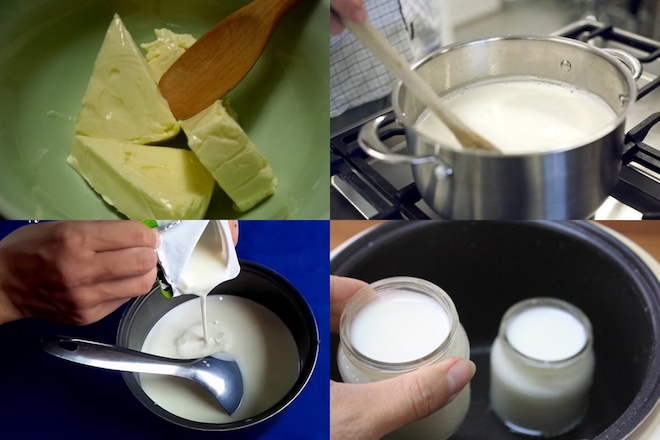 kinh nghiem u yaourt pho mai bang noi com dien - Kinh nghiệm làm sữa chua bằng nồi cơm điện tại nhà ngon mịn