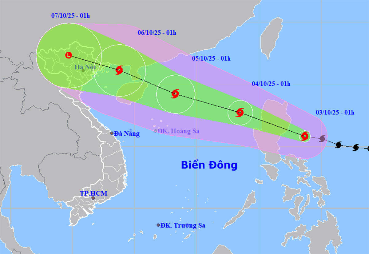 Dự Báo Thời Tiết Hôm Nay 3/10: Bão Matmo áp sát, cảnh báo gió giật cấp 15 ở Biển Đông